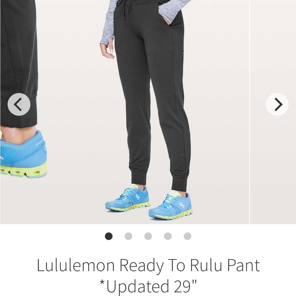 Lululemon Ready To Rulu Pant *Updated 29"
Black